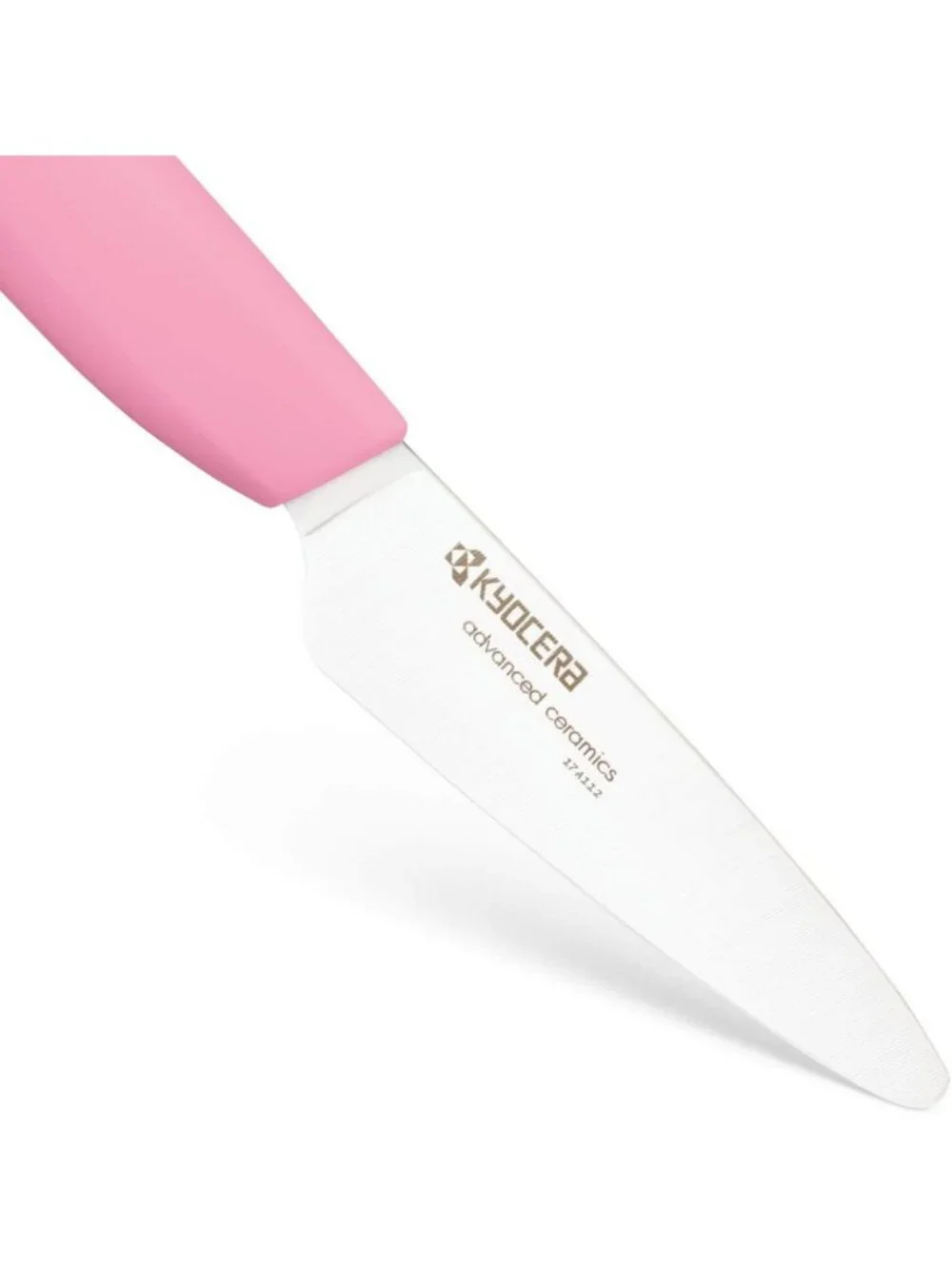 Ceramic Paring Knife - 3-Inch White Blade with Pink Handle, Kitchen Essential